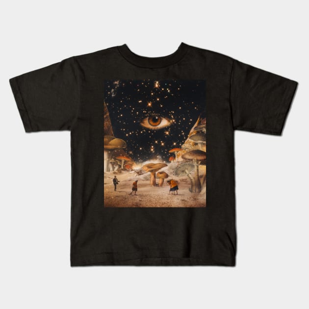Lost in Fungi desert Kids T-Shirt by Aephicles